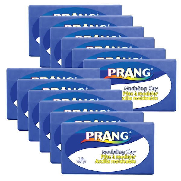 Modeling Clay, 1 lb. Per Pack, Blue, 12PK